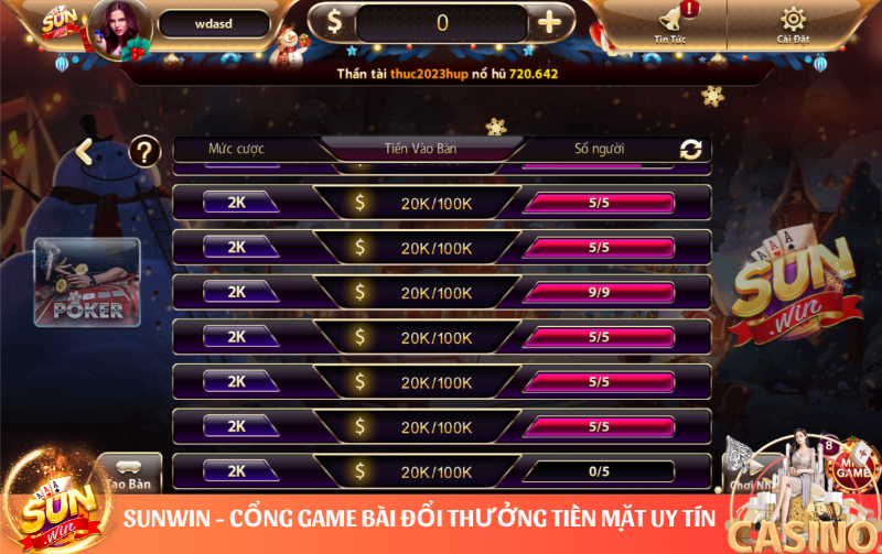 Poker Sunwin - Game Bài Đấu Trí Đỉnh Cao Nhất Thị Trường 3 tham gia đánh bài Poker sunwin