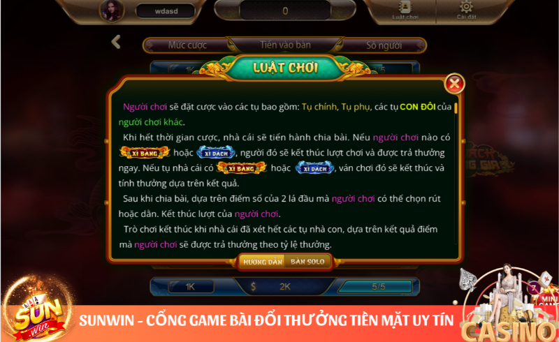 Xì Dách Hoàng Gia Sunwin - Game Bài Đổi Đời Nhanh Nhất 2023 1 Luật chơi Xì dách Hoàng gia Sunwin