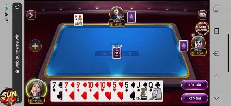 Các phiên bản của trò chơi Phỏm Sunwin 