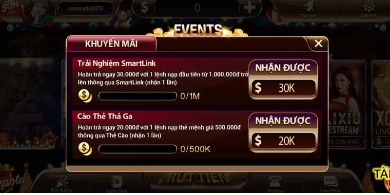 Khuyến mãi cực sốc trong các game cá cược